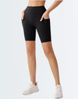 Embrace High Rise Shorts With Pockets - Black