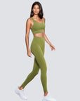High-Rise Soft Leggings - Green