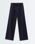 Casual Denim Style Pants - Dark Blue