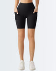 Embrace High Rise Shorts With Pockets - Black