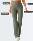 Embrace Flare Yoga Pants - Olive Green