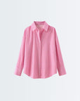 Long Sleeve Shirt - Pink Stripes