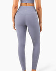 High-Rise Smooth Leggings - Blush Blue