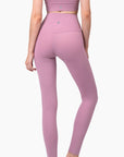 High-Rise Smooth Leggings - Pink