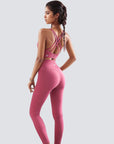 Cross Back Set With Hooks - Pink