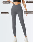 Embrace High Rise V-Waist Leggings - Grey