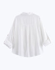 Twisted Hem Shirt - White