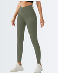 Embrace High Rise V-Waist Leggings - Olive Green