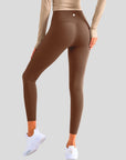 High-Rise Essential Leggings - Brown