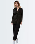 Glossy Cord Set - Black