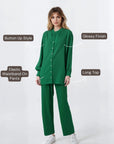 Glossy Cord Set - Green