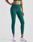 High-Rise Essential Leggings - Dark Green