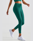 High-Rise Essential Leggings - Dark Green
