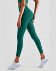 High-Rise Essential Leggings - Dark Green