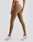 High-Rise Essential Leggings - Khaki