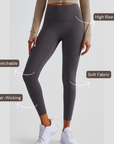 High-Rise Essential Leggings - Dark Grey