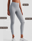 High-Rise Essential Leggings - Light Grey