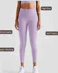 High-Rise Essential Leggings - Lilac Purple