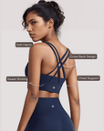 Cross Back Set - Dark Blue