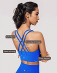 Cross Back Set - Bright Blue