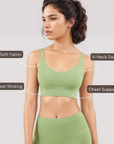 V-Neck Set - Light Green
