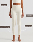 High-Rise Comfort Leggings - Ivory White