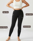 Embrace High Rise Leggings - Black