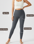 Embrace High Rise Leggings - Grey