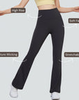 One-Size Flared Yoga Pants - Graphite Grey