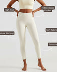 High-Rise Classic Leggings - Ivory White