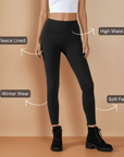 Fleece Lined Leggings - Black