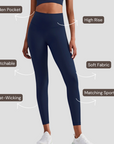 High-Rise Soft Leggings - Dark Blue