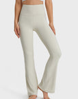 Flare Yoga Pants - Ivory White