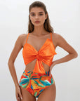 Bikini With Bow - Orange