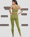 Cross Back Set - Green