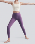 High-Rise Stretch Leggings - Purple