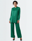 Glossy Cord Set - Green