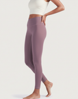 High-Rise Leggings - Subtle Purple