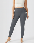 Embrace High Rise Side Pocket Leggings - Grey