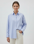 Long Sleeve Shirt - Blue Stripes
