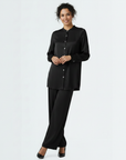 Glossy Cord Set - Black