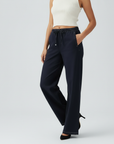 Casual Denim Style Pants - Dark Blue