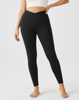 Embrace High Rise V-Waist Leggings - Black
