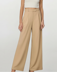 High Waist Pants - Khaki