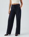 Casual Denim Style Pants - Dark Blue