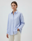 Long Sleeve Shirt - Blue Stripes