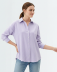 Long Sleeves Shirt - Purple Stripes