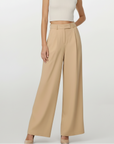 High Waist Pants - Khaki