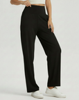 Wide Legged Yoga Pants - Black