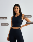Ribbed Comfort Top - Black